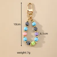 Simple Style Color Block Resin Bag Pendant Keychain main image 4