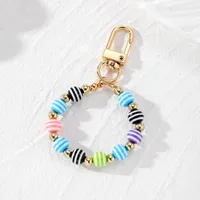 Simple Style Color Block Resin Bag Pendant Keychain main image 3