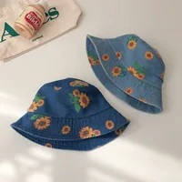 Girl's Simple Style Color Block Bucket Hat main image 4