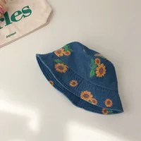 Girl's Simple Style Color Block Bucket Hat sku image 1