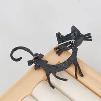 Cute Retro Cat Alloy Enamel Plating Inlay Zircon Women's Brooches main image 3