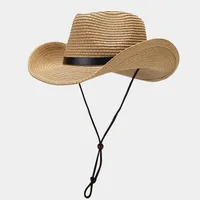 Women's Retro Ethnic Style Solid Color Crimping Straw Hat main image 1