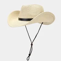 Women's Retro Ethnic Style Solid Color Crimping Straw Hat sku image 2