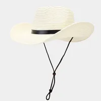 Women's Retro Ethnic Style Solid Color Crimping Straw Hat sku image 1