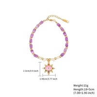 Wholesale Jewelry Casual Simple Style Eye Stainless Steel Titanium Steel Zircon Gold Plated Plating Bracelets Necklace main image 8