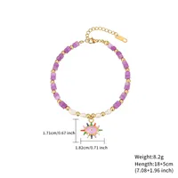 Wholesale Jewelry Casual Simple Style Eye Stainless Steel Titanium Steel Zircon Gold Plated Plating Bracelets Necklace main image 7