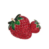 Lady Tree Fruit Heart Shape Alloy Inlay Rhinestones Women's Brooches sku image 8