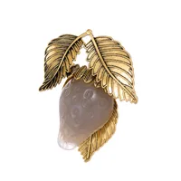 Lady Tree Fruit Heart Shape Alloy Inlay Rhinestones Women's Brooches sku image 7