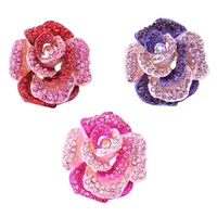 Lady Flower Alloy Inlay Rhinestones Unisex Brooches main image 1