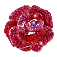 Lady Flower Alloy Inlay Rhinestones Unisex Brooches main image 5