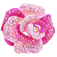 Lady Flower Alloy Inlay Rhinestones Unisex Brooches sku image 3