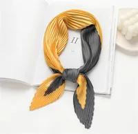 Unisex Streetwear Color Block Satin Printing Silk Scarf sku image 4