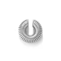 1 Piece Retro Punk Simple Style Solid Color Polishing 304 Stainless Steel Non-Electroplating Ear Cuffs sku image 2