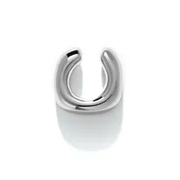 1 Piece Retro Punk Simple Style Solid Color Polishing 304 Stainless Steel Non-Electroplating Ear Cuffs sku image 3