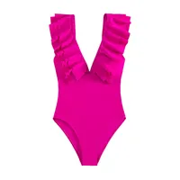 Sexy Solid Color Sling Split Swimwear Wholesale sku image 4