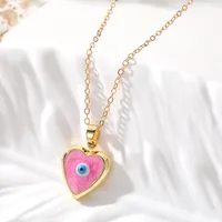 Casual Cute Simple Style Heart Shape Alloy Copper Pendant Necklace main image 5