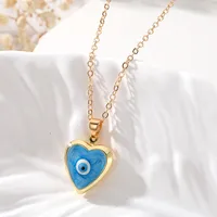 Casual Cute Simple Style Heart Shape Alloy Copper Pendant Necklace main image 3