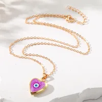 Casual Cute Simple Style Heart Shape Alloy Copper Pendant Necklace main image 4