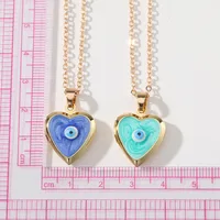 Casual Cute Simple Style Heart Shape Alloy Copper Pendant Necklace main image 6