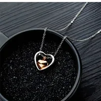 Simple Style Heart Shape Stainless Steel Polishing Pendant Necklace main image 1