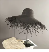Women's Pastoral Simple Style Solid Color Big Eaves Sun Hat main image 3