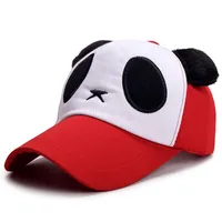 Unisex Cute Panda Hollow Out Curved Eaves Baseball Cap sku image 13