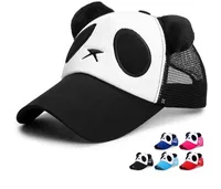 Unisex Cute Panda Hollow Out Curved Eaves Baseball Cap main image 1