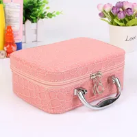 Vintage Style Leopard Pu Leather Square Makeup Bags main image 2