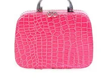 Vintage Style Leopard Pu Leather Square Makeup Bags sku image 5