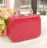 Vintage Style Leopard Pu Leather Square Makeup Bags sku image 6