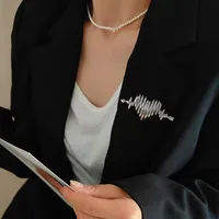 Simple Style Rhombus Stainless Steel Plating Unisex Brooches sku image 1