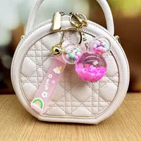 Cartoon Style Letter Arylic Unisex Bag Pendant Keychain main image 3
