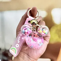 Cartoon Style Letter Arylic Unisex Bag Pendant Keychain sku image 3