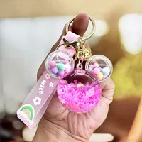 Cartoon Style Letter Arylic Unisex Bag Pendant Keychain sku image 1