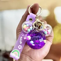 Cartoon Style Letter Arylic Unisex Bag Pendant Keychain sku image 2
