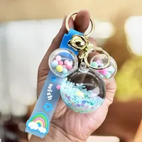 Cartoon Style Letter Arylic Unisex Bag Pendant Keychain sku image 5