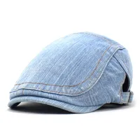 Unisex Retro British Style Solid Color Curved Eaves Beret Hat sku image 3