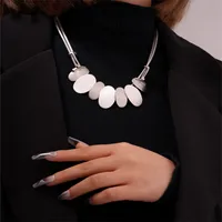 Elegant Exaggerated Geometric 304 Stainless Steel Zinc Alloy Plating K Gold Plated Rhodium Plated Women's Necklace main image 2