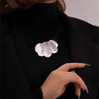 Elegant Exaggerated Geometric 304 Stainless Steel Zinc Alloy Plating K Gold Plated Rhodium Plated Women's Necklace main image 9