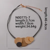 Elegant Exaggerated Geometric 304 Stainless Steel Zinc Alloy Plating K Gold Plated Rhodium Plated Women's Necklace sku image 1