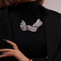 Elegant Exaggerated Geometric 304 Stainless Steel Zinc Alloy Plating K Gold Plated Rhodium Plated Women's Necklace main image 4