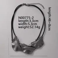 Elegant Exaggerated Geometric 304 Stainless Steel Zinc Alloy Plating K Gold Plated Rhodium Plated Women's Necklace sku image 3