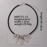 Elegant Exaggerated Geometric 304 Stainless Steel Zinc Alloy Plating K Gold Plated Rhodium Plated Women's Necklace sku image 4