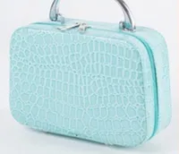 Vintage Style Leopard Pu Leather Square Makeup Bags sku image 2
