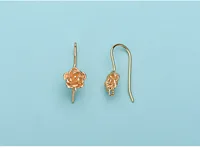 1 Pair 925 Sterling Silver Flower Earrings main image 3