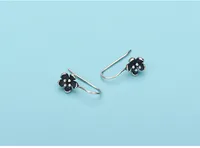1 Pair 925 Sterling Silver Flower Earrings main image 4