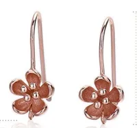 1 Pair 925 Sterling Silver Flower Earrings sku image 10