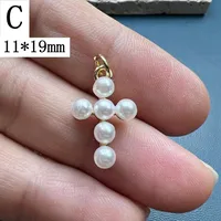 Simple Style Cross Imitation Pearl Plating Jewelry Accessories sku image 2