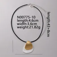 Elegant Exaggerated Geometric 304 Stainless Steel Zinc Alloy Plating K Gold Plated Rhodium Plated Women's Necklace main image 10