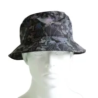 Unisex Hip-hop Retro Streetwear Printing Wide Eaves Bucket Hat main image 3